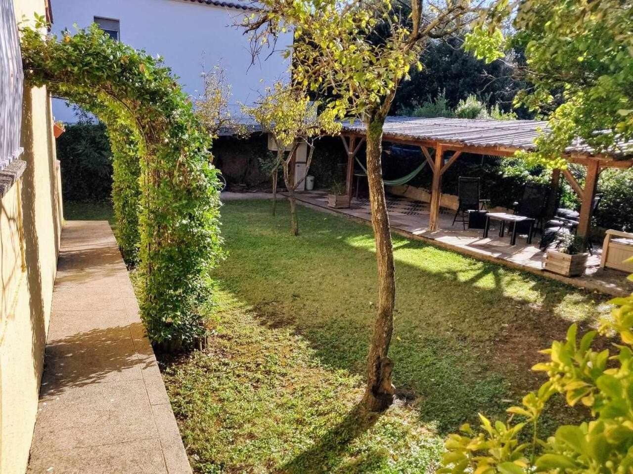 Can Camps Besalu Casa Planta Baja Con Jardin Bagian luar foto